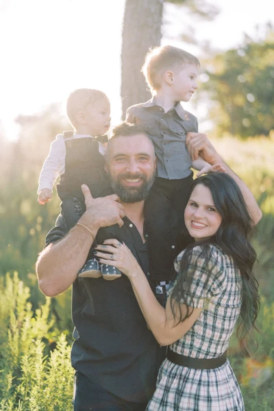 Bryson Janecek and His Family