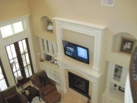 TV above Fireplace